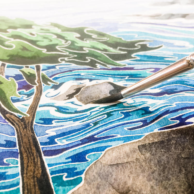 Andrea England West Coast Watercolour Painting.jpg